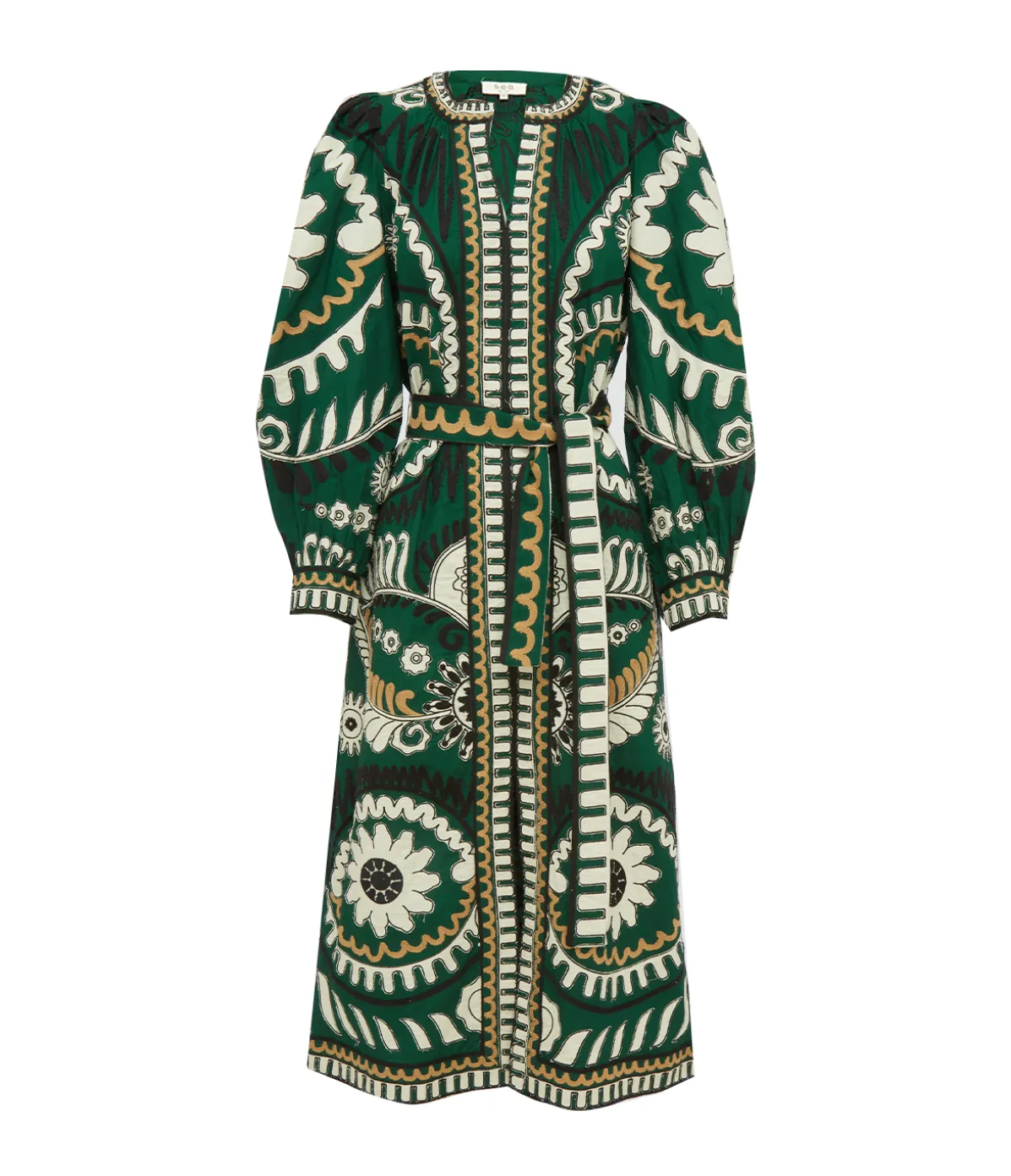 Long Sleeve Caftan In Charlough Print
