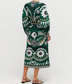 Long Sleeve Caftan In Charlough Print