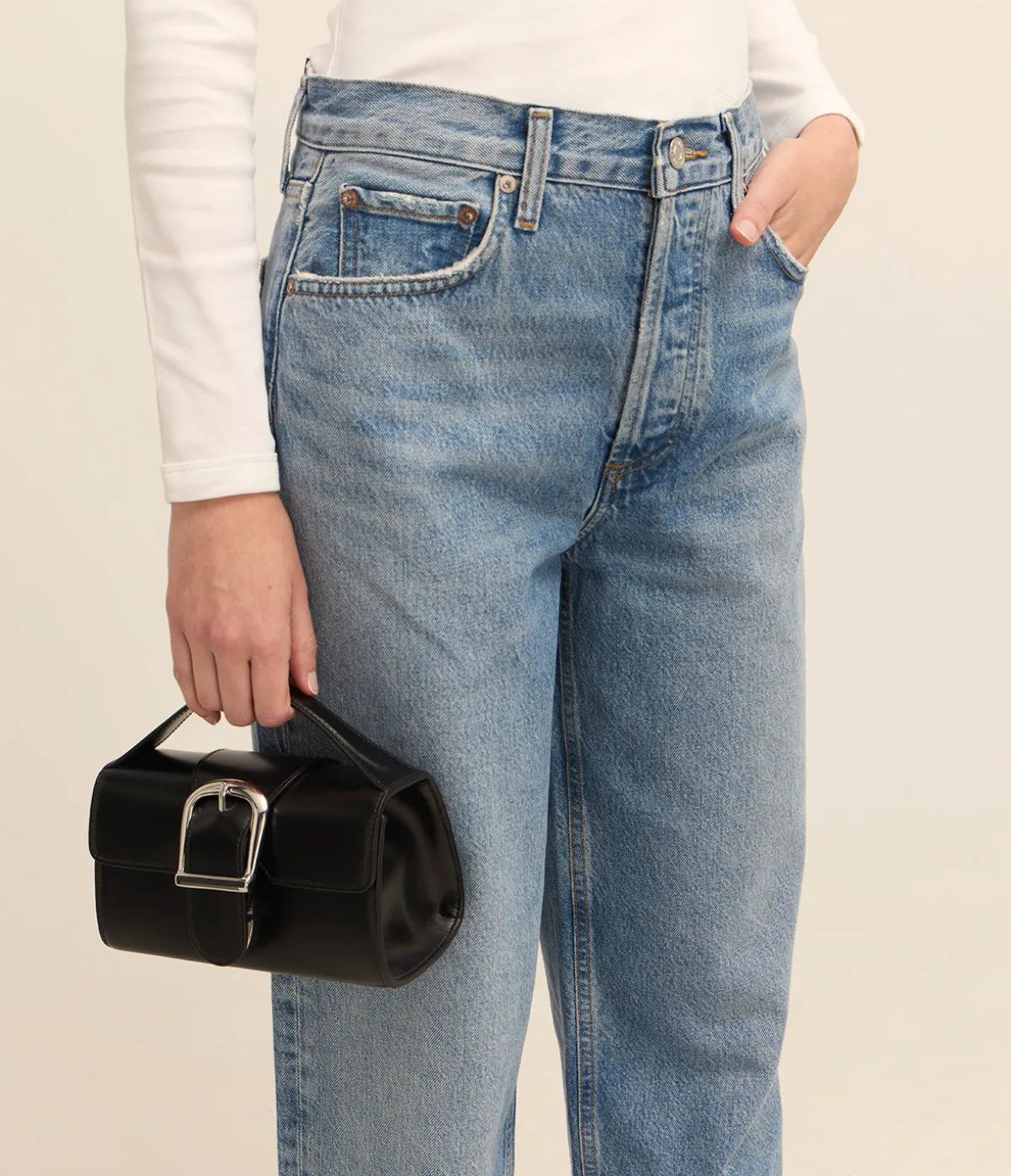 Low Slung Baggy Jean In Libertine