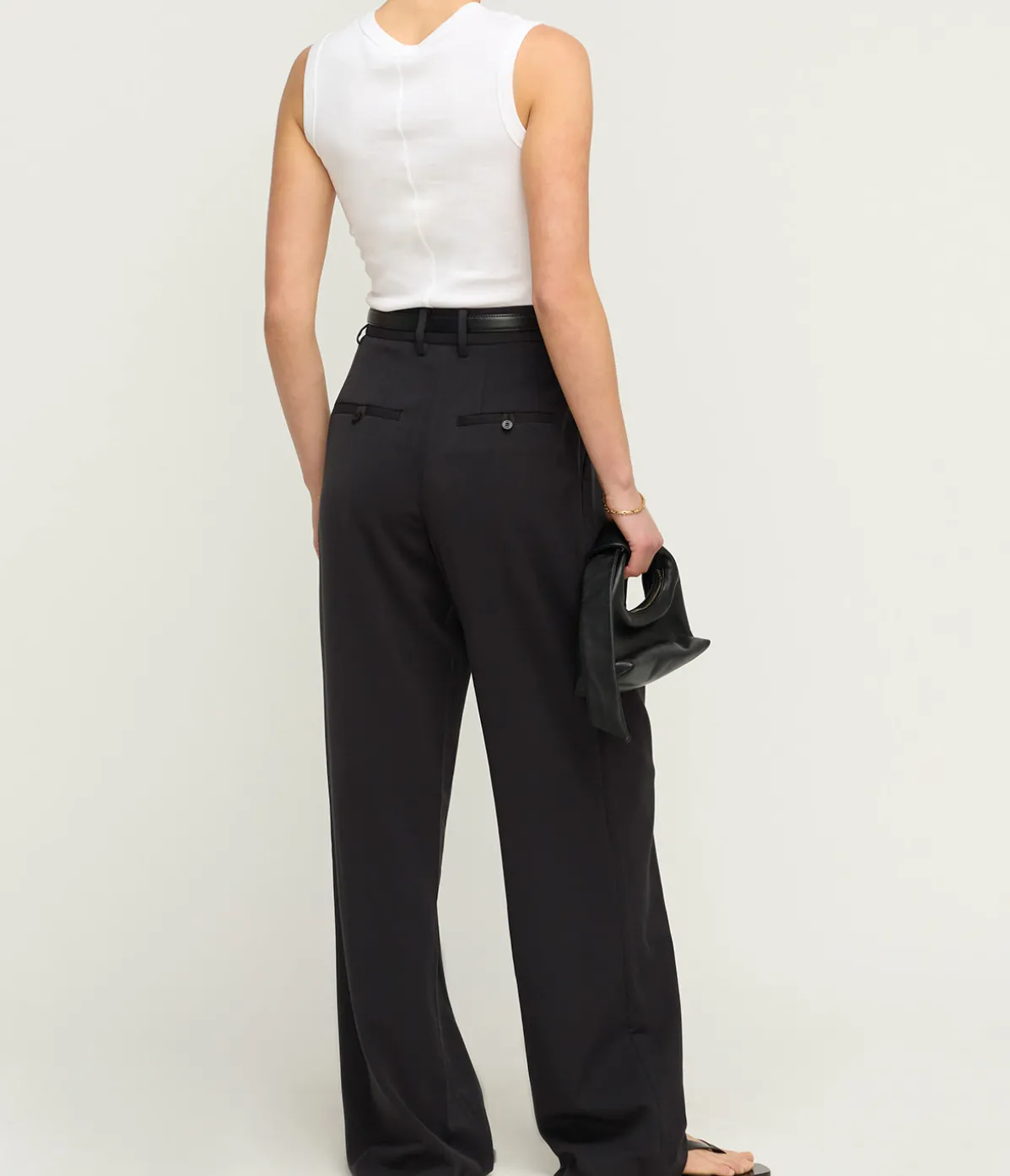 Luisa High Waisted Pant In Black