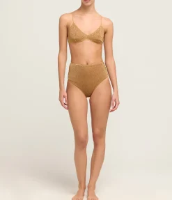 Lumiere High Waisted Bikini In Toffee