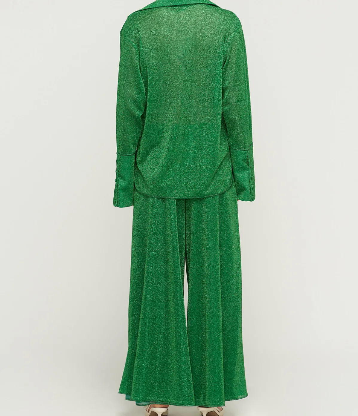 Lumiere Long Sleeve Shirt In Emerald Green