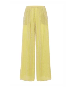 Lumiere Wide Leg Pants In Citron