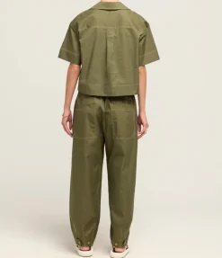 Maddy Short Sleeve Shirt In Khaki