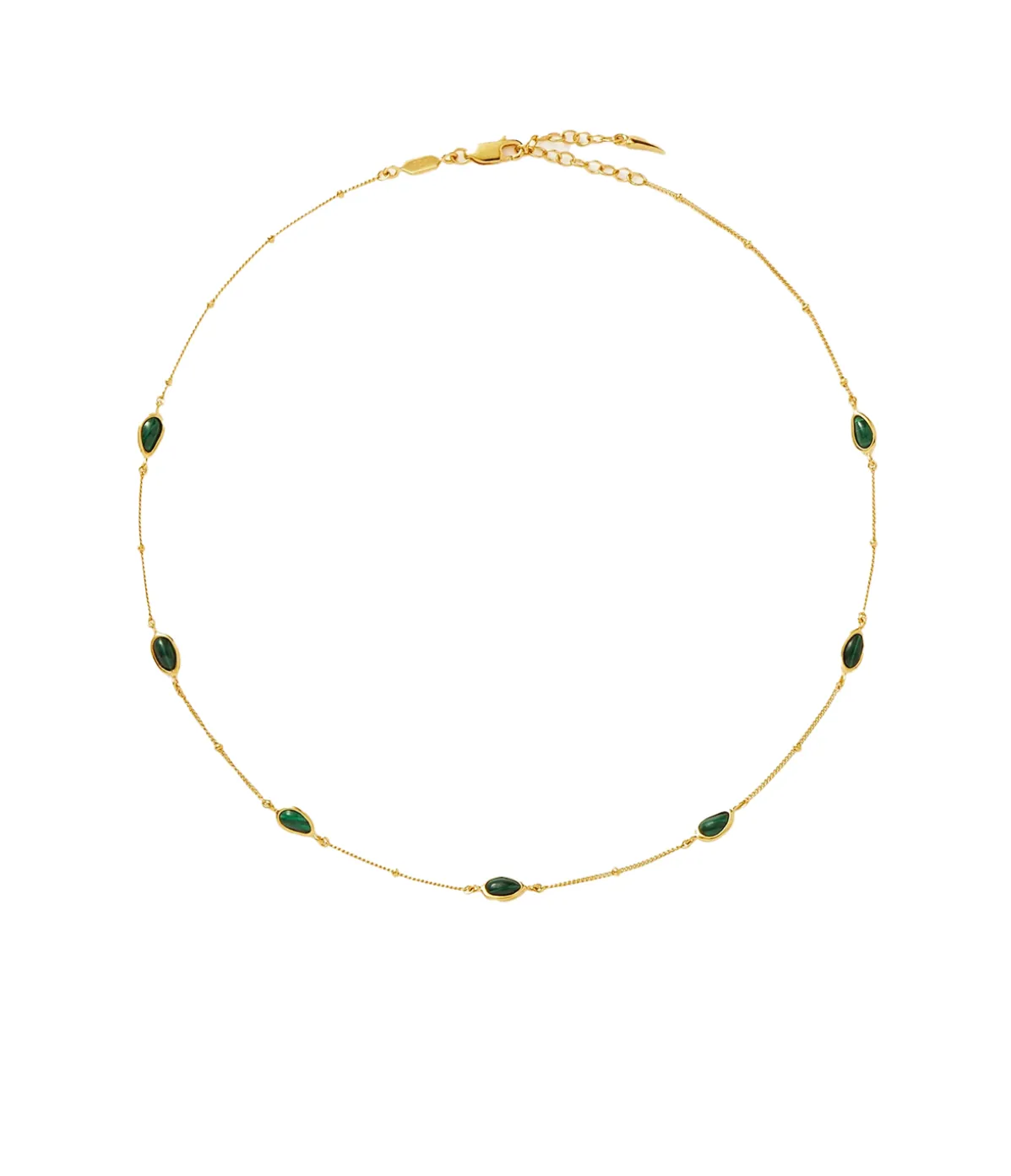 Magma Gemstone Charm Choker In Gold