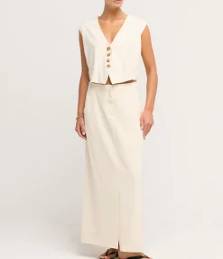Manon Waistcoat In Ivory