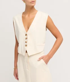 Manon Waistcoat In Ivory
