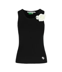Marcel Knit Scoop Tank In Black