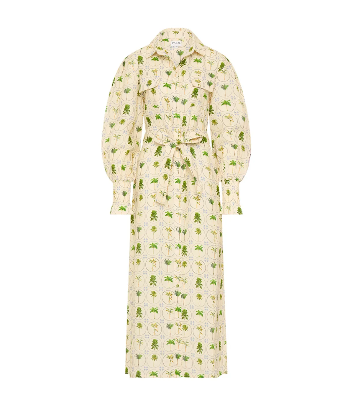 Marigold Dress In Tropical Palms