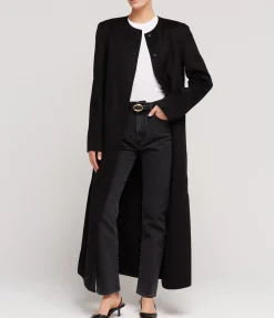 Martil Cashmere Blend Coat In Black
