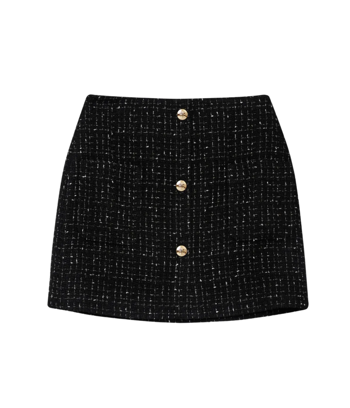 Mateo Skirt In Black Tweed