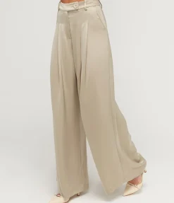 Mateo Wide Leg Pant In Taupe