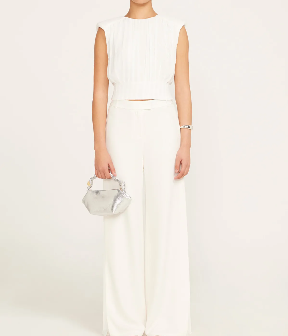 Matilda Crop Top In Ivory