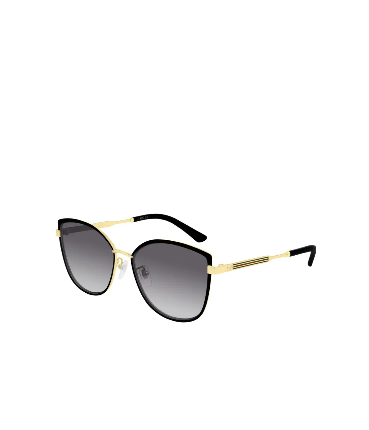 Metal Large Cat-eye Sunglasses In Black