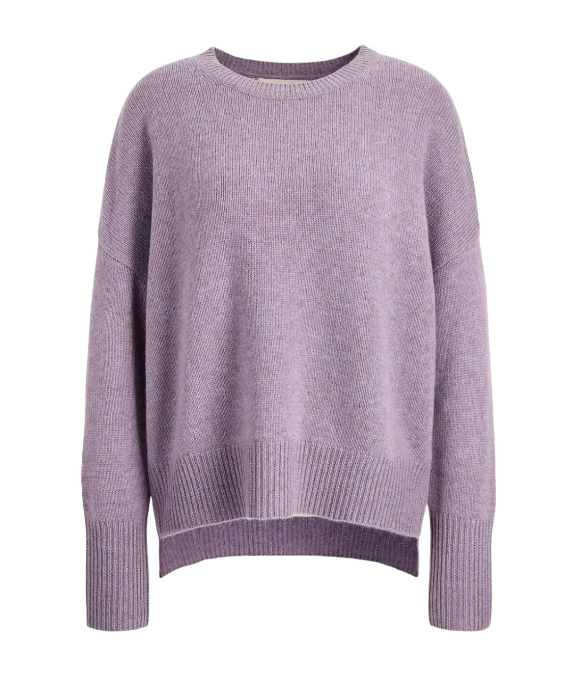 Mila Round Neck Sweater In Iris Melange