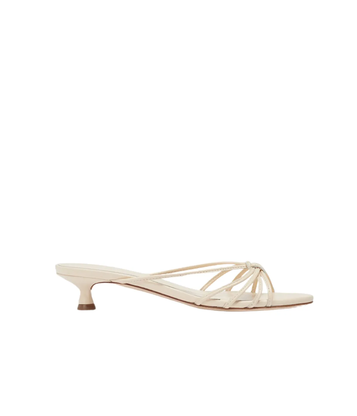Milla Nappa Leather Mule In Creamy