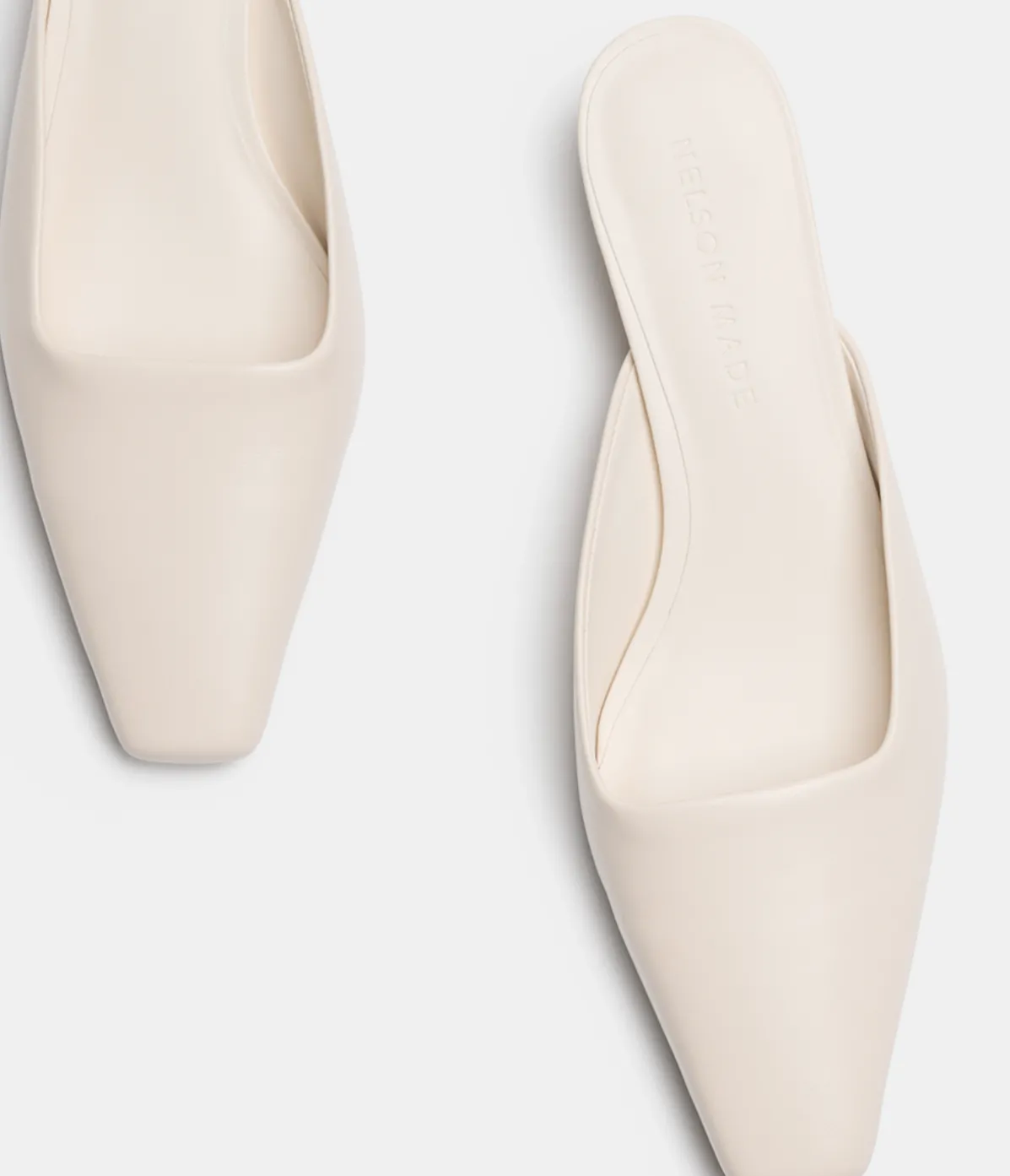 Mimi Leather Mule In Crema