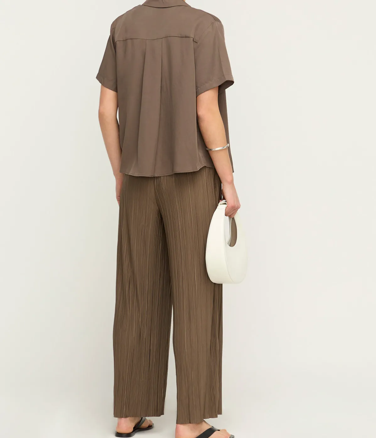 Mina Short Sleeve Shirt In Major Brown