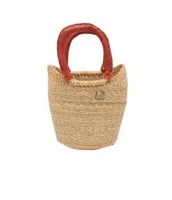 Mini Basket Bag In Tan
