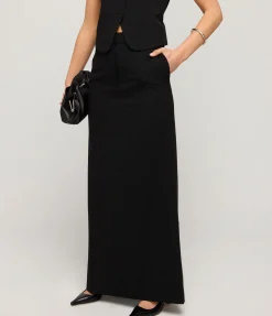 Minter Tailored Maxi Skirt In Black