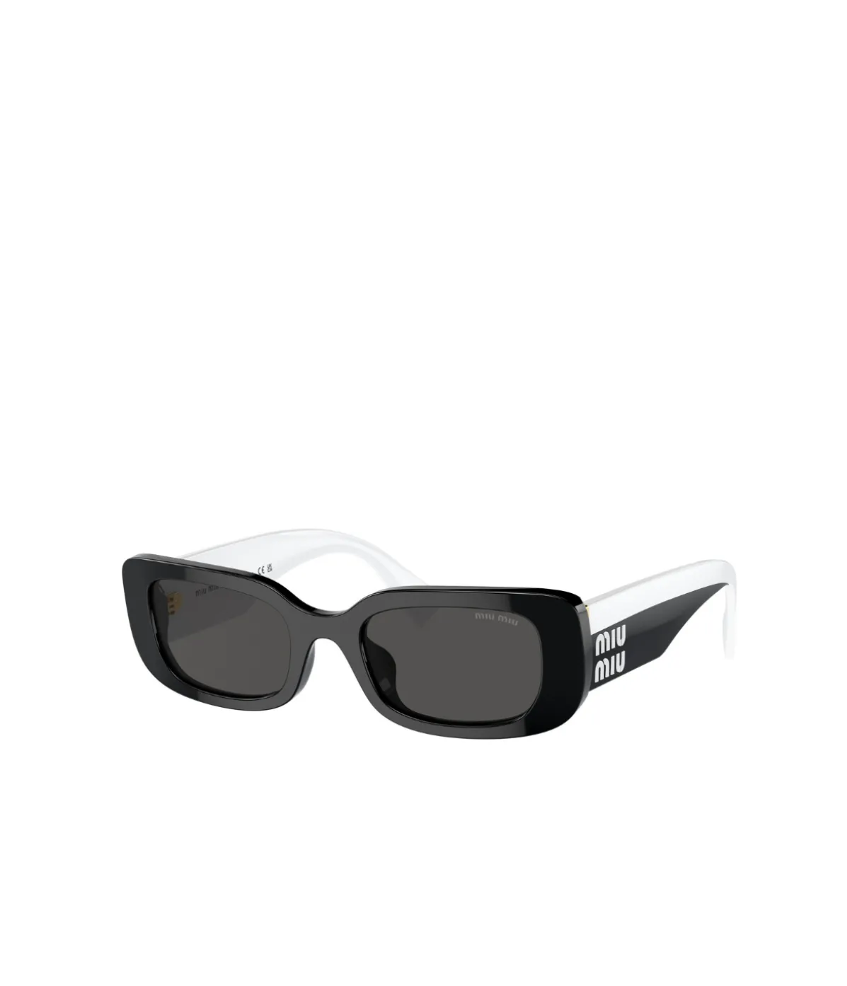 Miu Miu Rectangle Sunglasses In Black