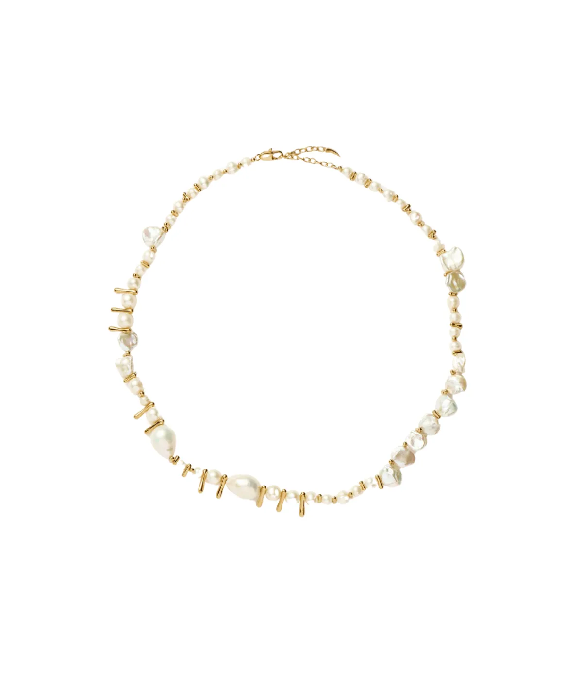 Mixed Pearl Statement Beaded Necklace