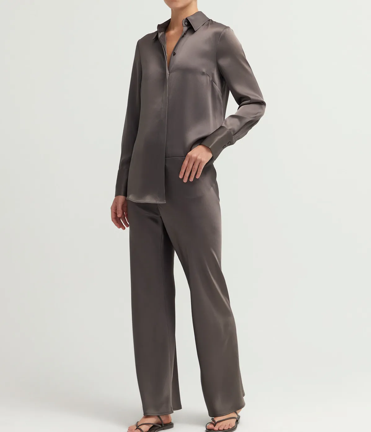 Myrna Bias Pant In Graphite