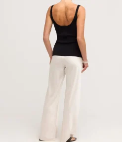 Myrna Bias Pant In Oyster