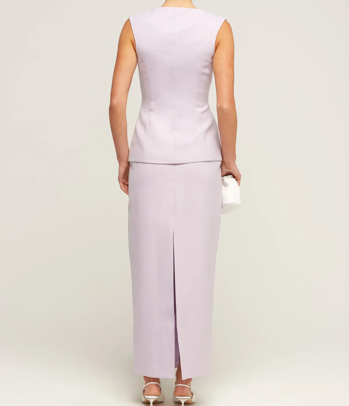 Nadia Pencil Skirt In Lilac