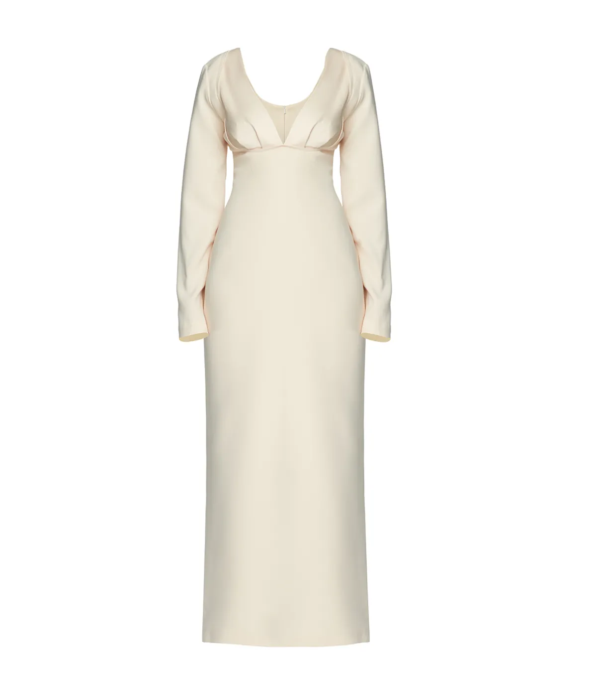 Nancy Long Sleeve Dress In Ivory
