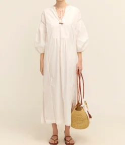 Nephele Dress In White
