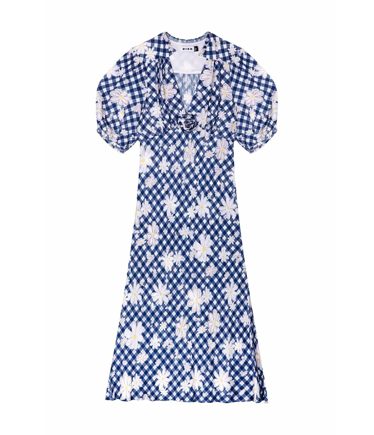 Nicolette Dress In Riviera Daisy Check