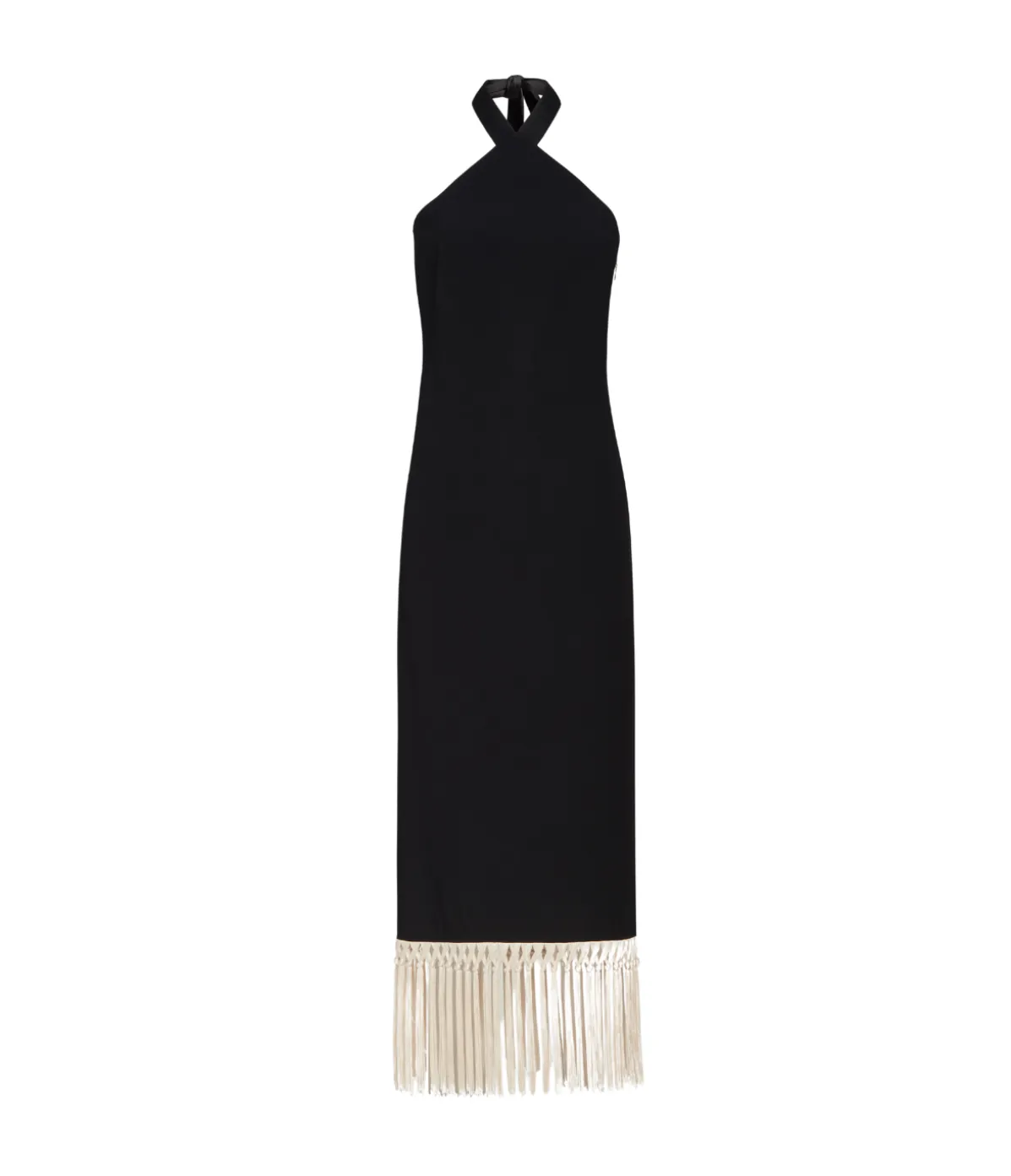 Nina Fringe Dress In Black