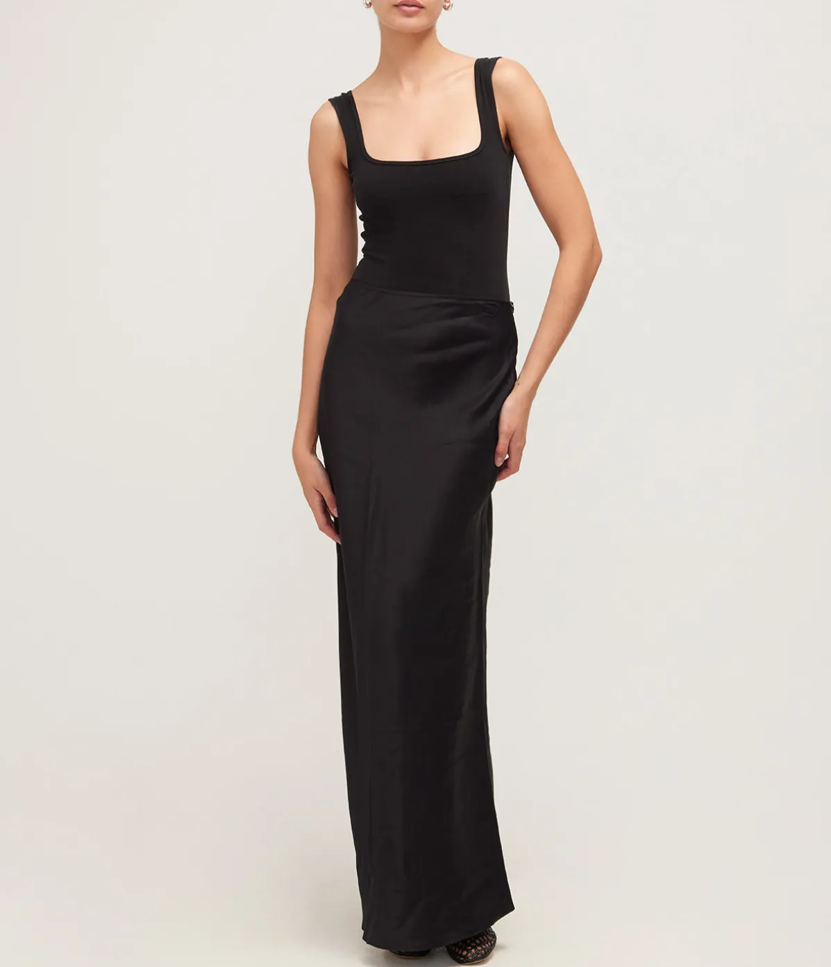 Nur Square Neck Bodysuit In Black