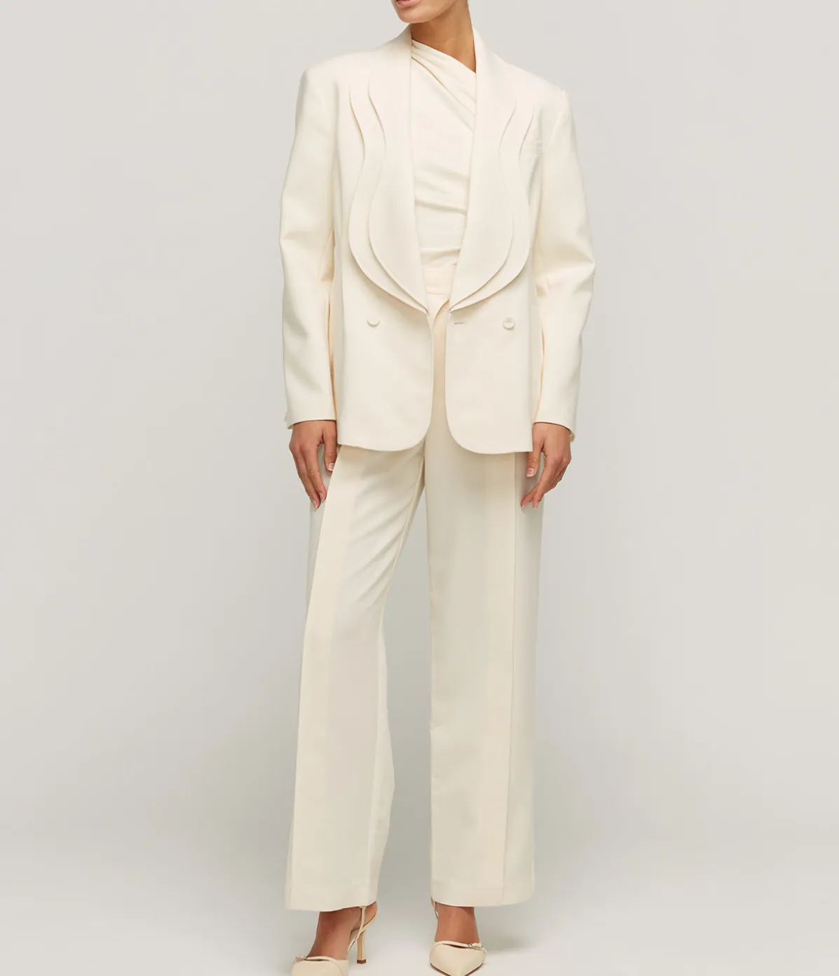 Oatley Blazer In Vanilla
