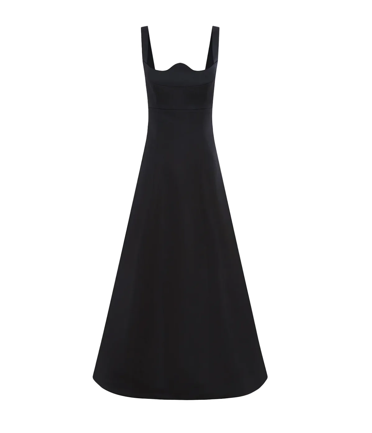 Odette Midi Dress In Ebony