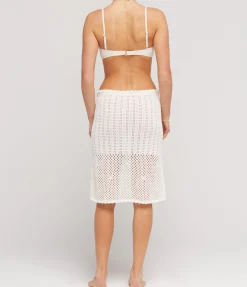 Pointelle Midi Skirt In Fleur
