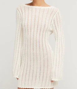 Pointelle Mini Dress In Fleur