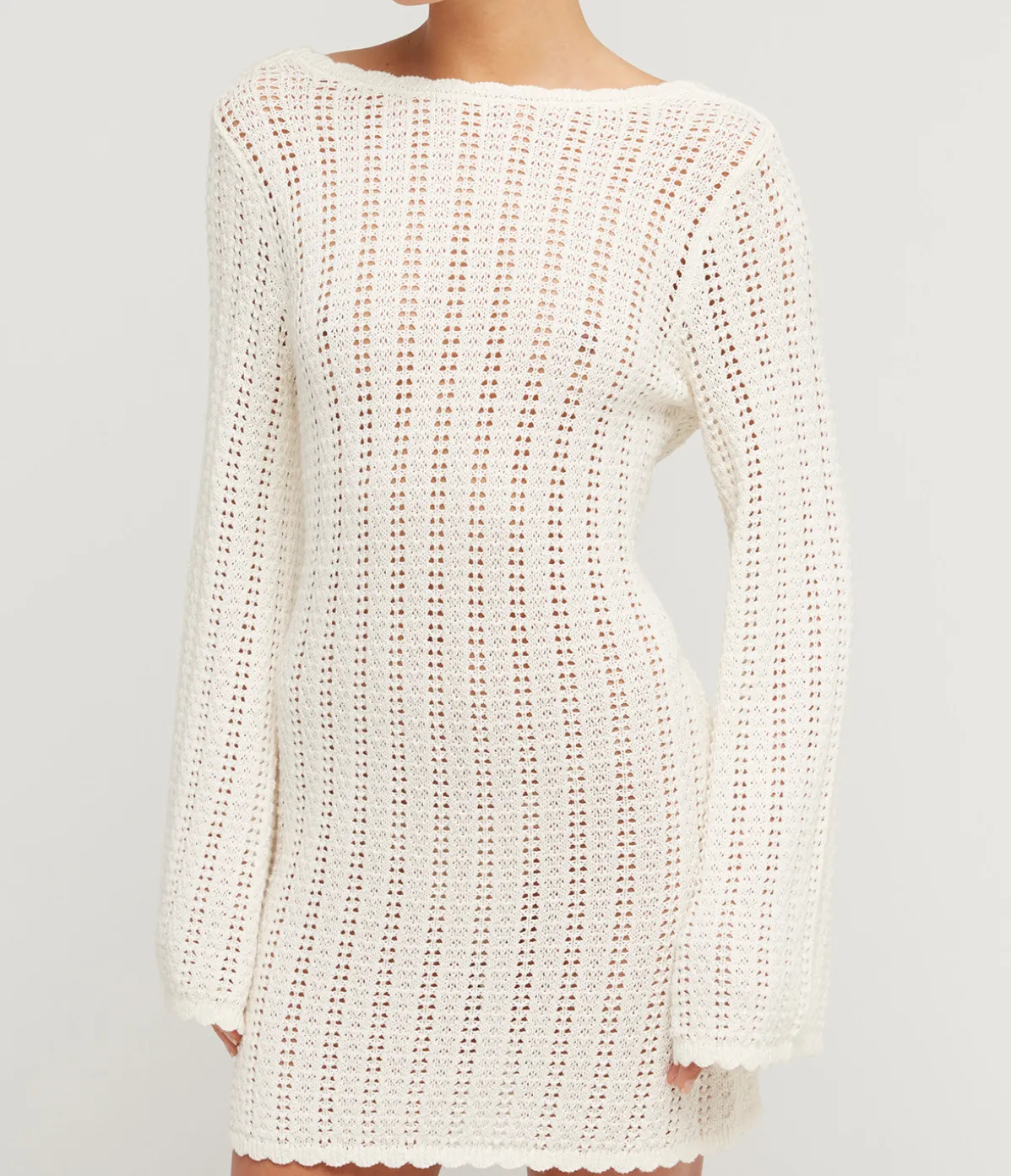Pointelle Mini Dress In Fleur