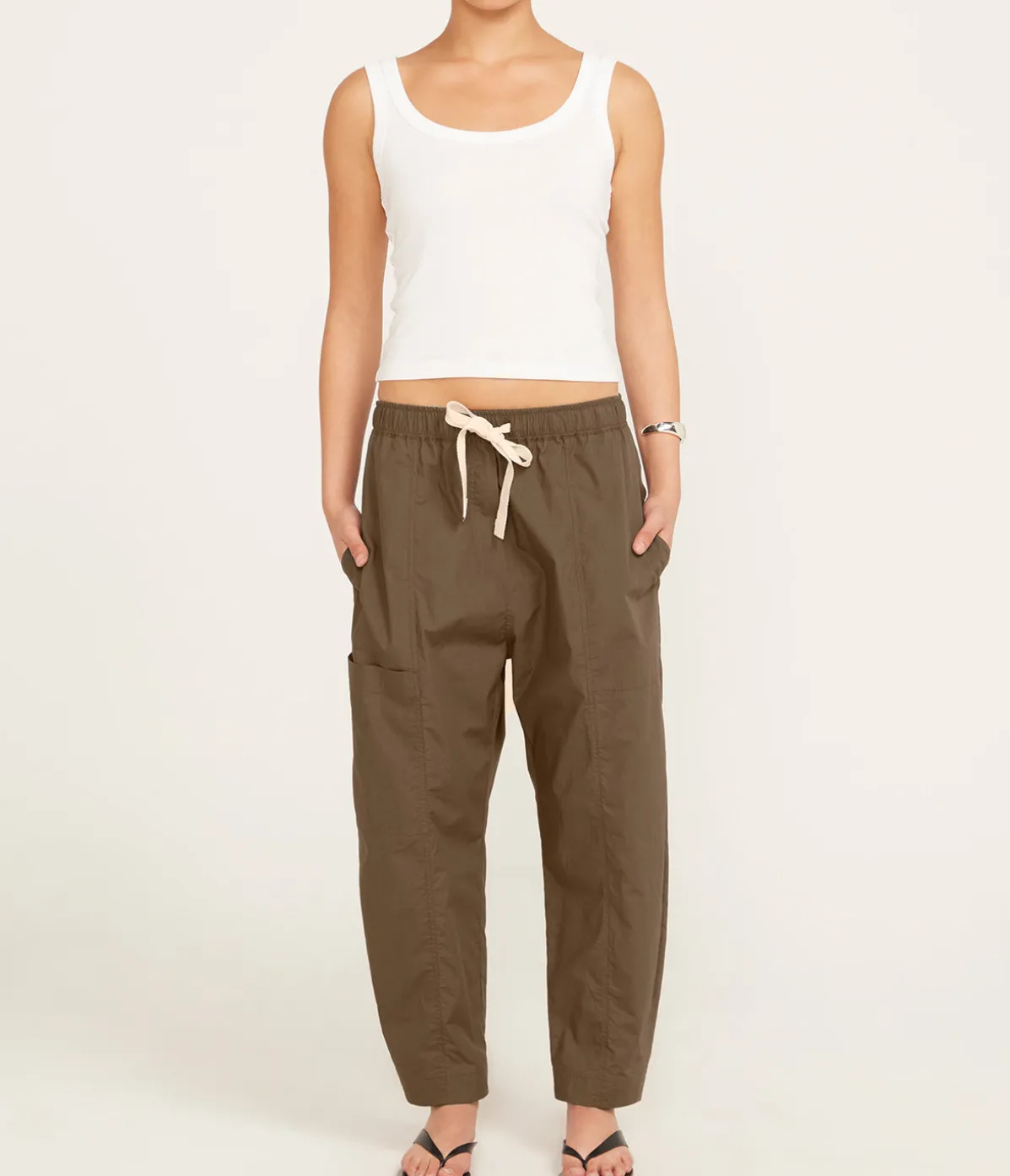 Poplin Pant In Olive