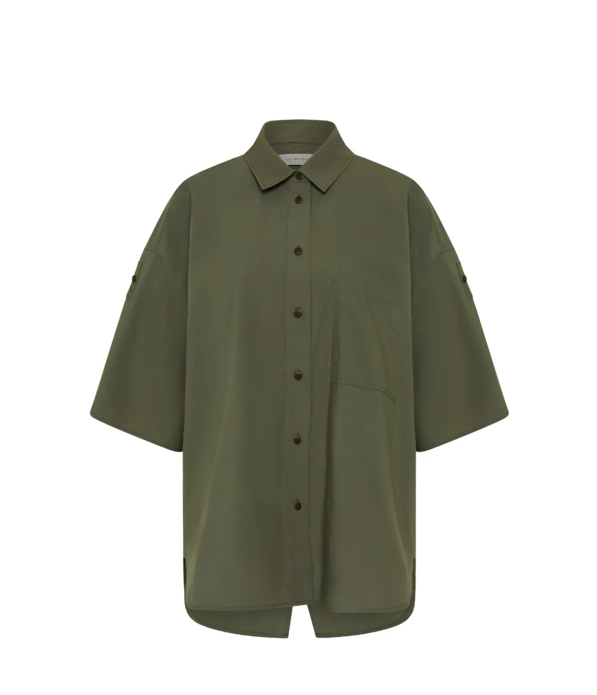 Poplin Shirt In Olive