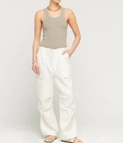 Poppy Scoop Neck Tank In Drab