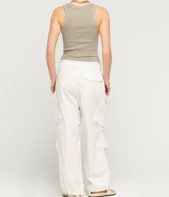 Poppy Scoop Neck Tank In Drab
