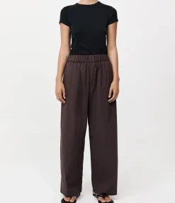 Relaxed Pants In Chocolate Plum