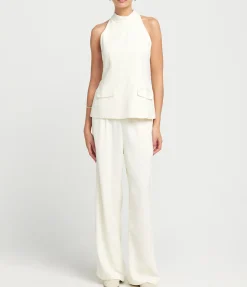 Ronit Sleeveless Top In Ecru
