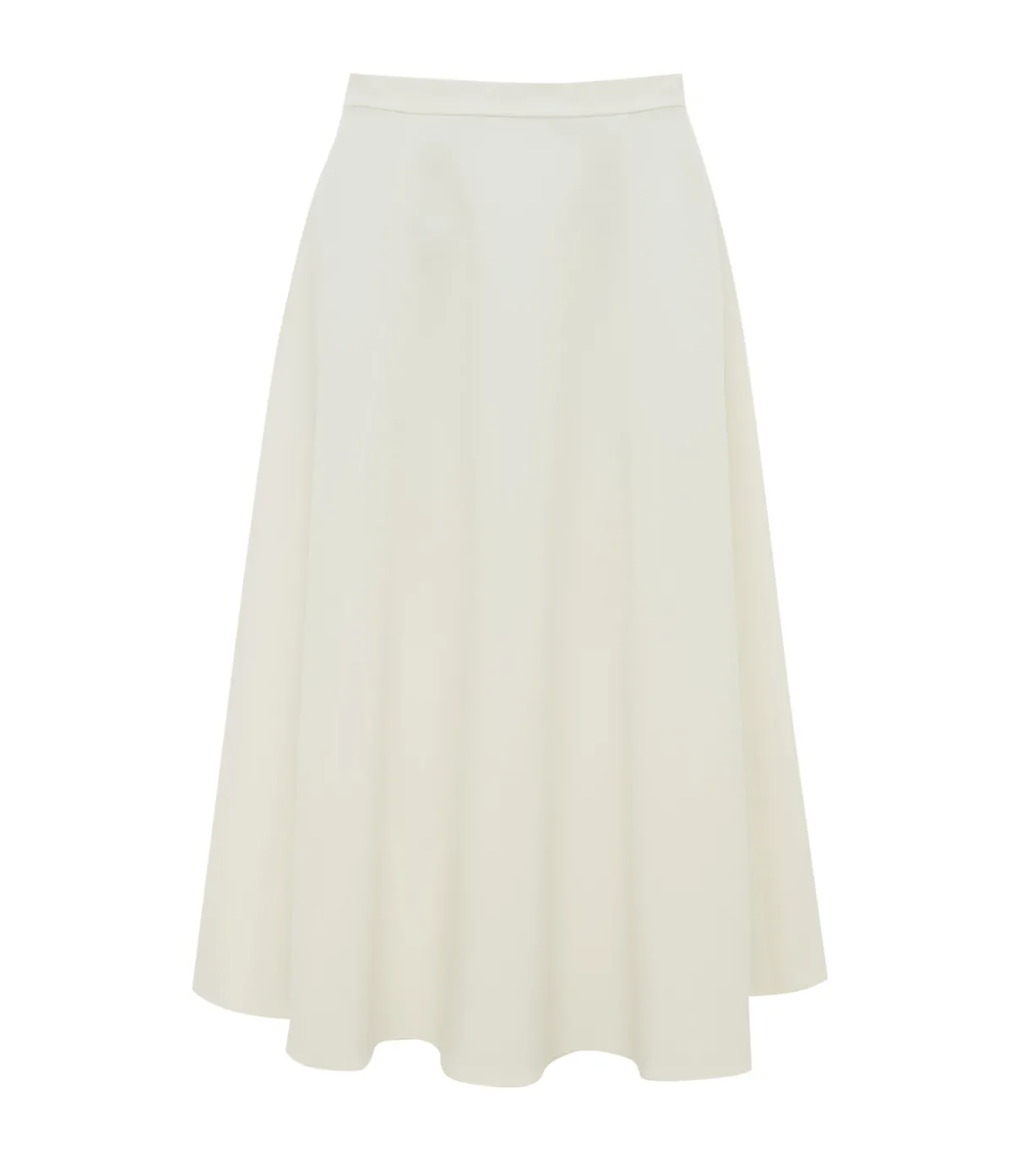 Round Tailored Skirt In Ivory