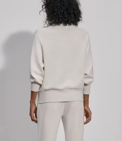 Roxbury Zip Through In Ivory Marl