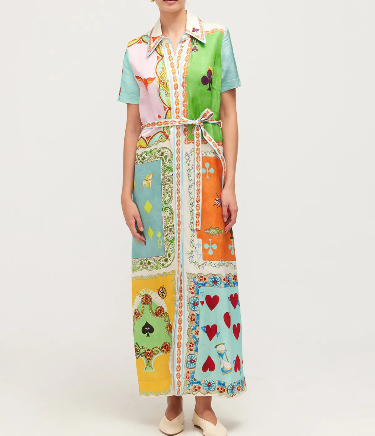 Rummy Shirt Dress In Multi