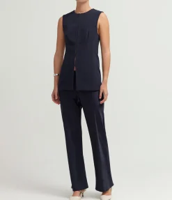 Ryde Sleeveless Jacket In Midnight