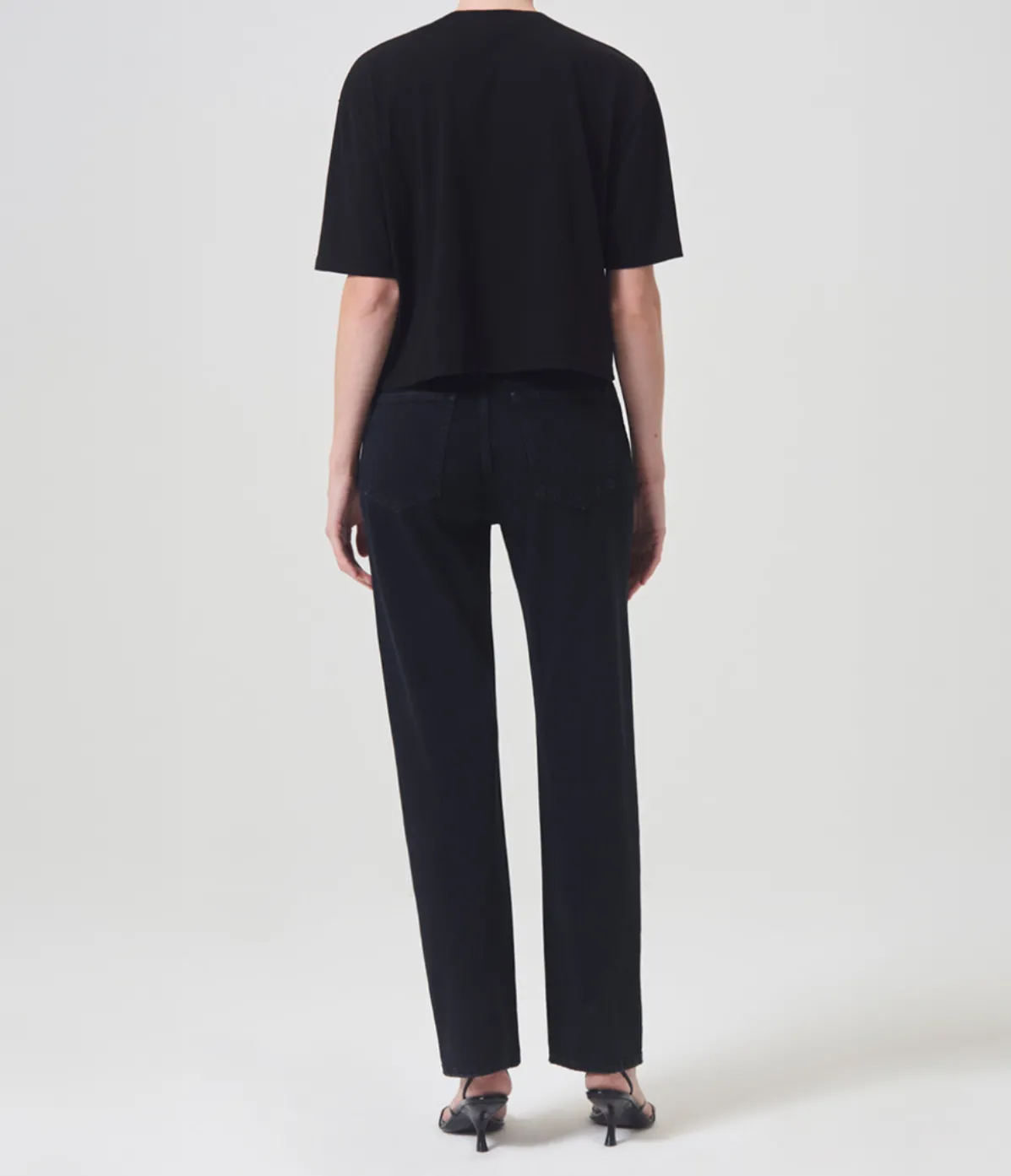 90's Pinch Waist Hight Rise Straight In Crushed